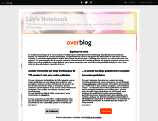 lilysnotebook.over-blog.com screenshot