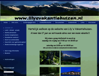 lilysvakantiehuizen.nl screenshot
