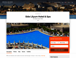 lilyum-spa.hotels-in-side.com screenshot