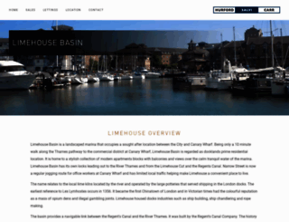 limehouse-basin.co.uk screenshot