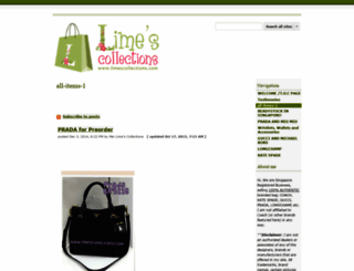 limescollections.com screenshot