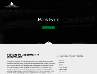 limestonechiropractic.ca screenshot