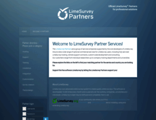 limesurvey.com screenshot