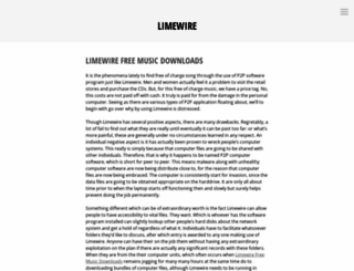 limewirefreemusicdownloads1.wordpress.com screenshot