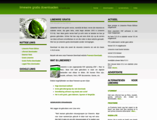 limewiregratis.nl screenshot