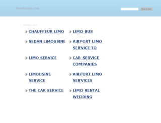 limo-forums.com screenshot