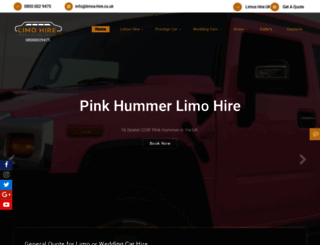 limos-hire.co.uk screenshot
