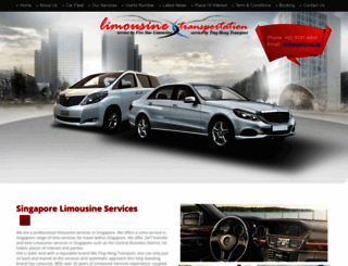 limousine.com.sg screenshot