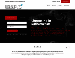 limousineinsacramento.com screenshot