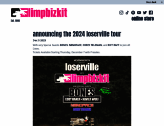 limpbizkit.com screenshot