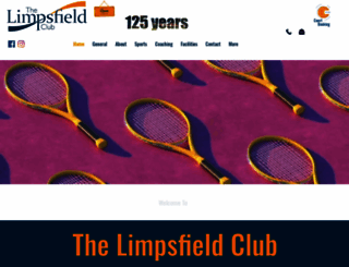 limpsfieldtennis.co.uk screenshot