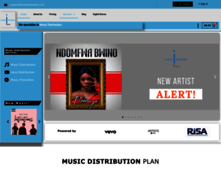 limusicdistribution.com screenshot