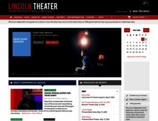 lincoln-theater.com screenshot