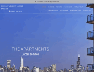 lincolncommonapartments.com screenshot