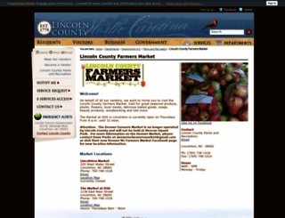 lincolncountyfarmersmarket.com screenshot