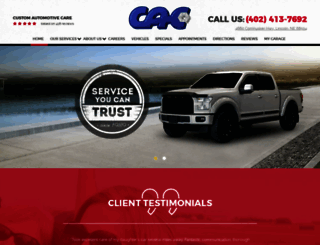 lincolncustomauto.com screenshot