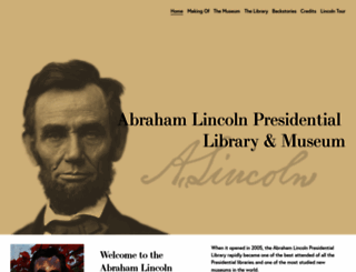 lincolnlibraryandmuseum.com screenshot