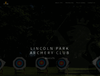 lincolnparkarcheryclub.org screenshot