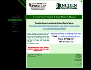 lincolnprintersinc.com screenshot