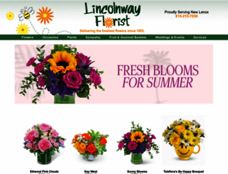 lincolnwayflorist.com screenshot