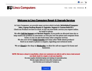 lincscomputers.com screenshot