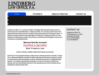 lindberglawoffice.com screenshot