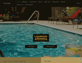 lindbrookmanor.com screenshot