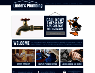 lindelsplumbing.com screenshot