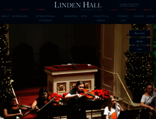 lindenhall.finalsite.com screenshot