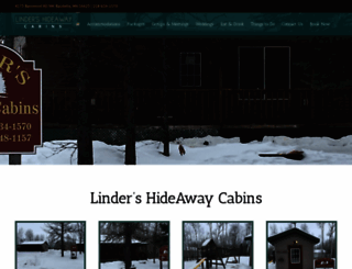 lindershideawaycabins.com screenshot