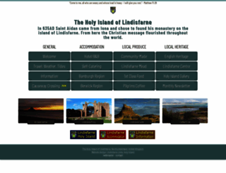lindisfarne.org.uk screenshot
