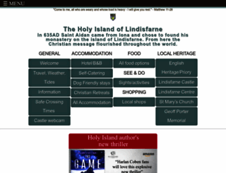 lindisfarne.org.uk screenshot