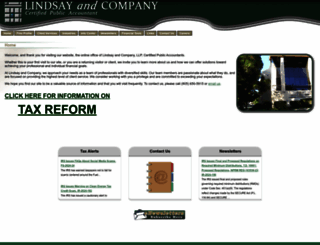 lindsayandcompanycpa.com screenshot