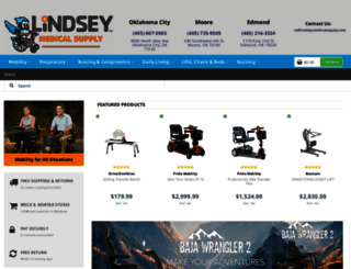lindseymedicalsupply.com screenshot