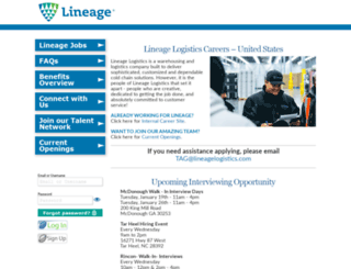lineage.candidatecare.jobs screenshot