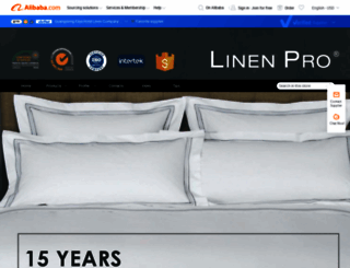 linenpro.en.alibaba.com screenshot