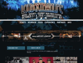 lineup.louderthanlifefestival.com screenshot