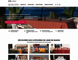 linge-et-maison.com screenshot