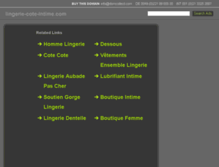 lingerie-cote-intime.com screenshot