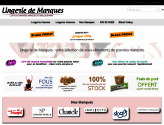 lingerie-de-marques.fr screenshot
