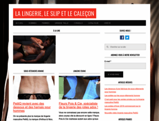 lingerie-slip-calecon.com screenshot