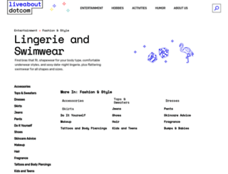 lingerie.about.com screenshot