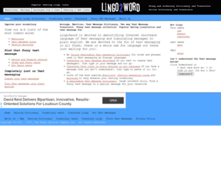 lingo2word.com screenshot