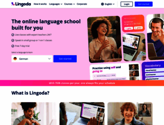lingoda.com screenshot