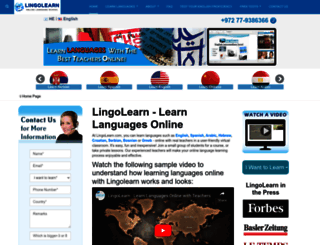 lingolearn.com screenshot