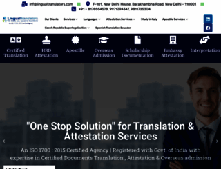 lingualtranslators.com screenshot