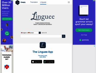 linguee.com screenshot