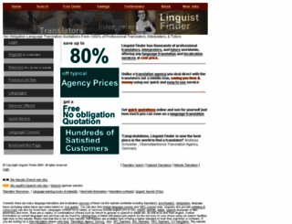 linguistfinder.com screenshot