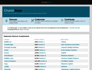 link.crunchbase.com screenshot