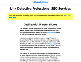linkdetective.com screenshot